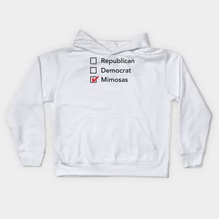 Republican Democrat Mimosas Kids Hoodie